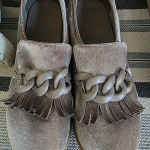 Coconuts by Matisse Brown Mules with Chain Detail